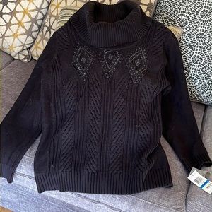 Karen Scott black sweater size XL